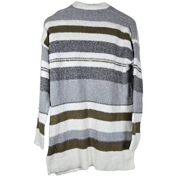 Pink Clover Cardigan With Pockets Color Multi Long Sleeve Striped Cardigan S NWT - Picture 2 of 10